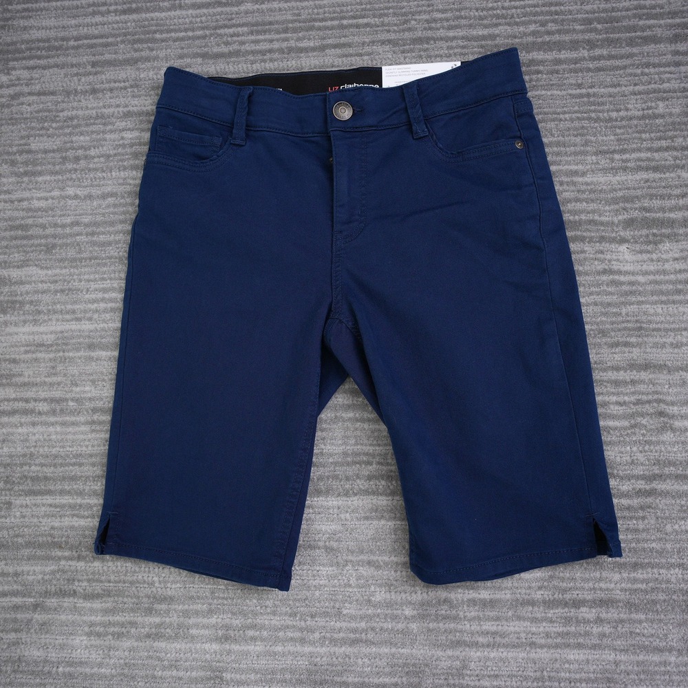 Liz Claiborne Navy Blue Bermuda Shorts New With Tags